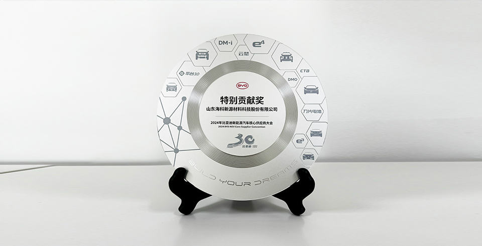 九州网页版登录入口-九州(中国)连续四年再度荣获比亚迪2024年“特别贡献奖”